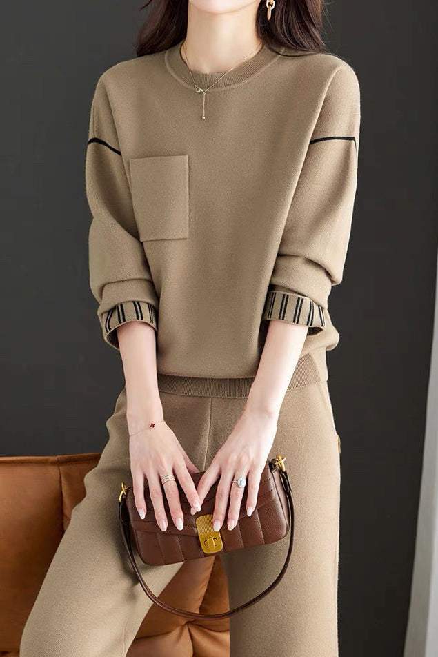 Chic Strickmode Zweiteiliges Set in 3 Farben