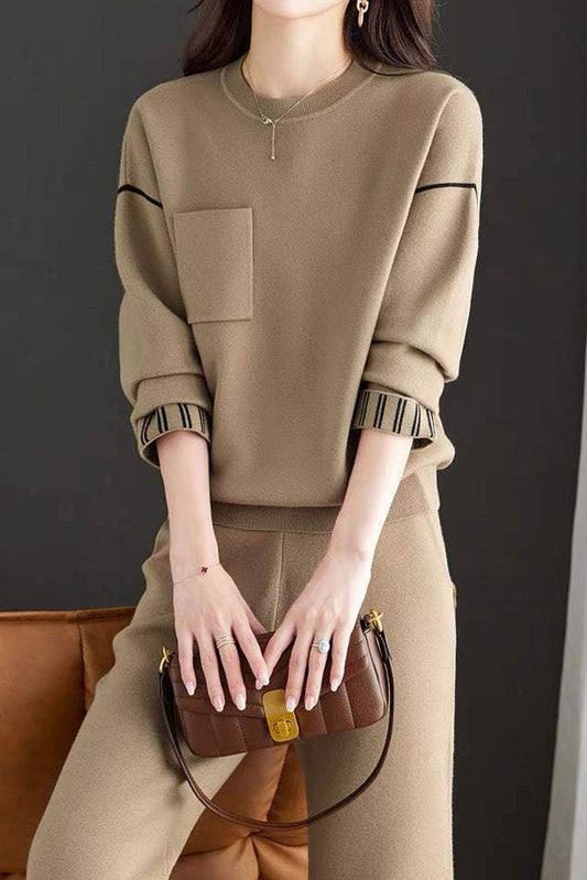 Chic Strickmode Zweiteiliges Set in 3 Farben