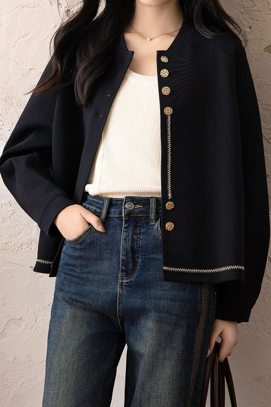 Elegante Luft Baumwoll Bomberjacke