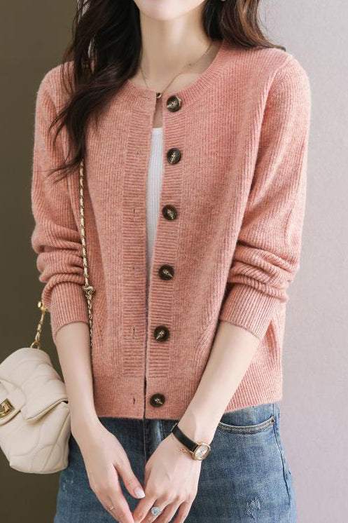 Einfarbiger kurzer Pullover