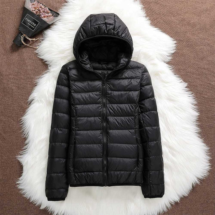 Rosnitha® | Neue Winterjacke mit weißen Entenfedern
