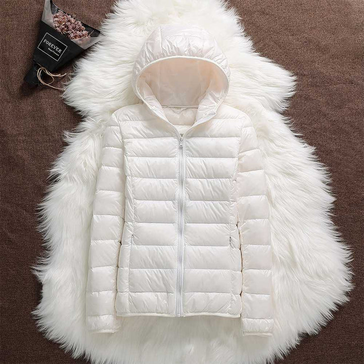 Rosnitha® | Neue Winterjacke mit weißen Entenfedern