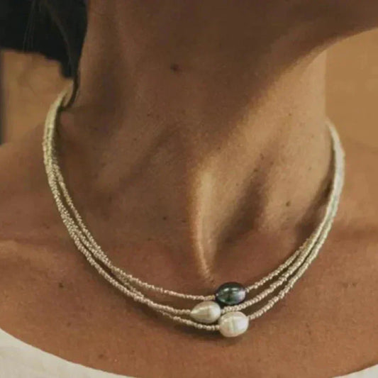 Theresia | Halskette aus Naturperlen
