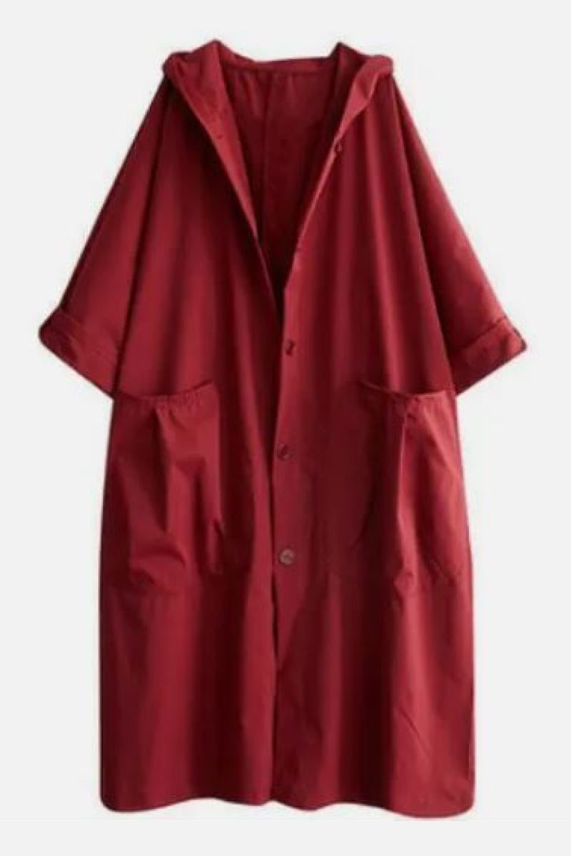 Einheitsgröße Übergroße Wasserabweisende Windbreaker-Jacke