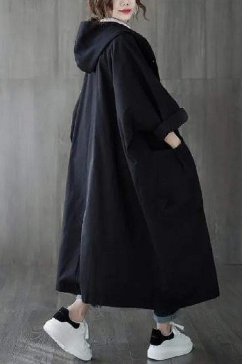 Einheitsgröße Übergroße Wasserabweisende Windbreaker-Jacke