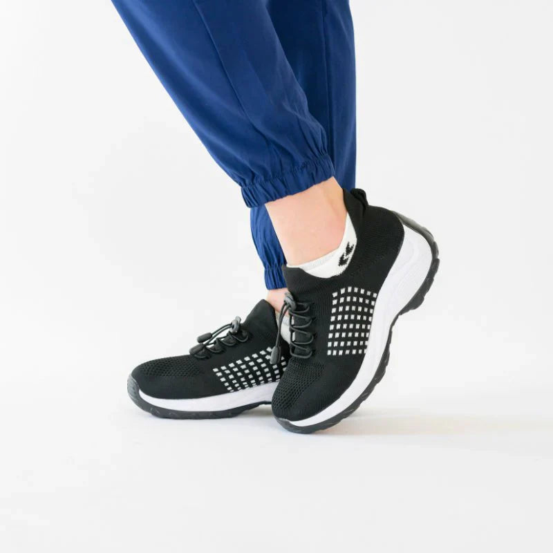 Ortho Stretch Cushion Schuhe Damen - Schwarz Weiß