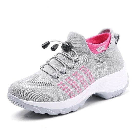 Ortho Stretch Kissen Schuhe Damen - Grau Rosa