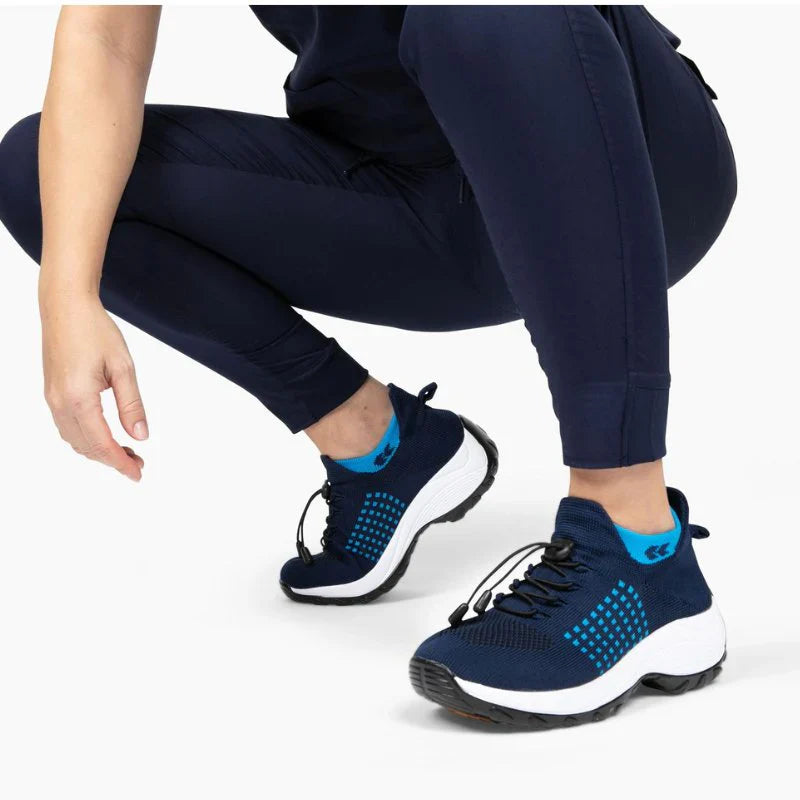 Ortho Stretch Cushion Schuhe Damen - Weiß Blau