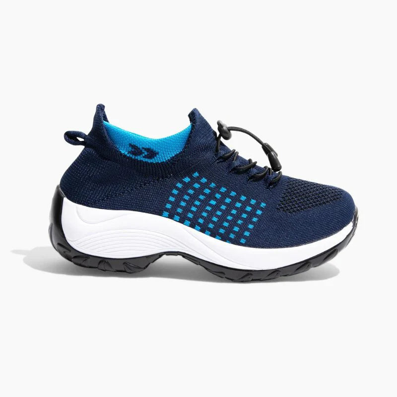 Ortho Stretch Cushion Schuhe Damen - Weiß Blau