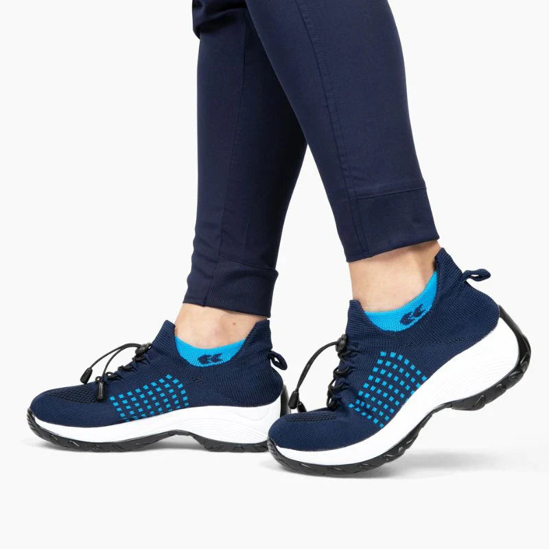 Ortho Stretch Cushion Schuhe Damen - Weiß Blau