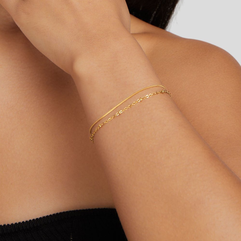 Pia Gold Geschichteter Armband