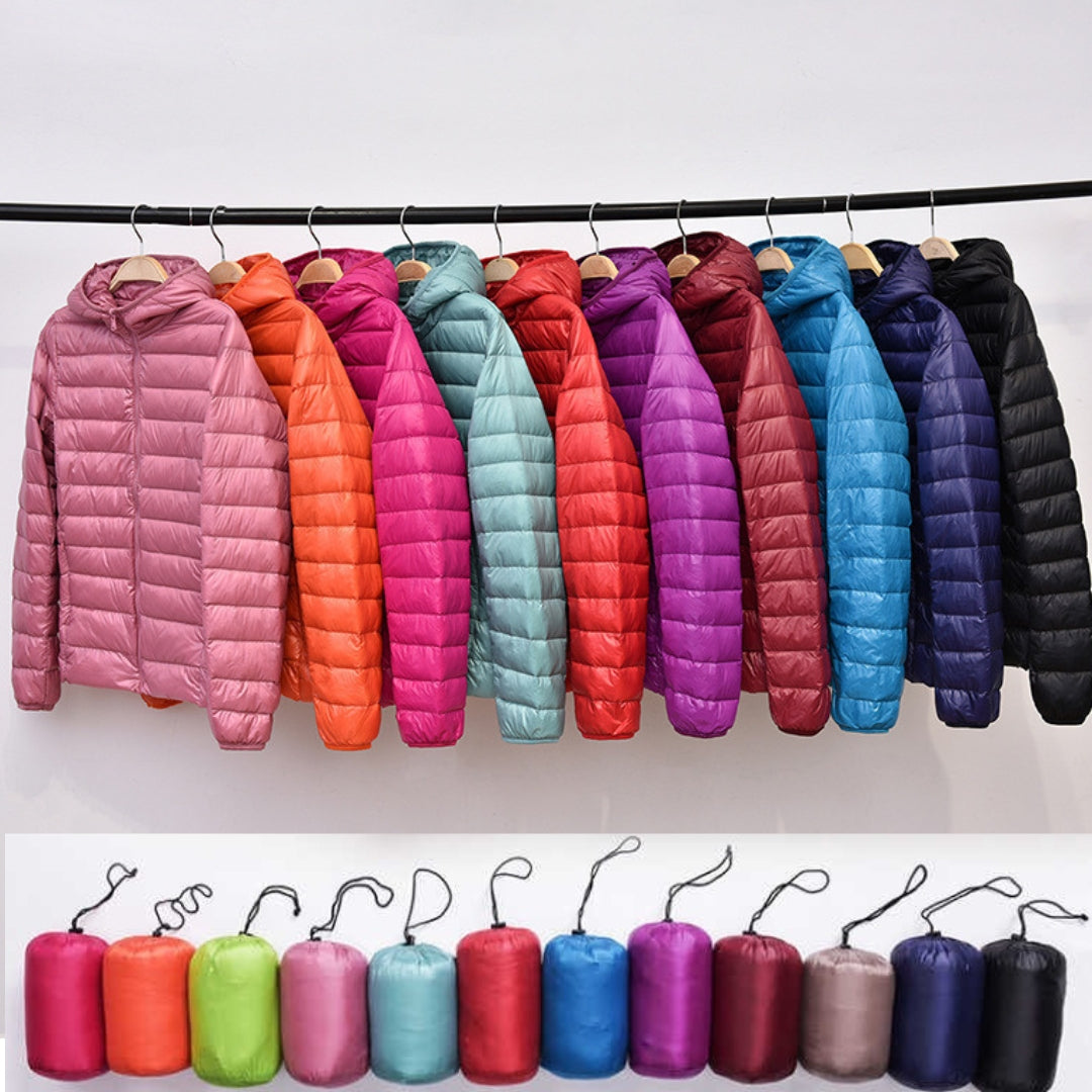 Rosnitha® | Neue Winterjacke mit weißen Entenfedern