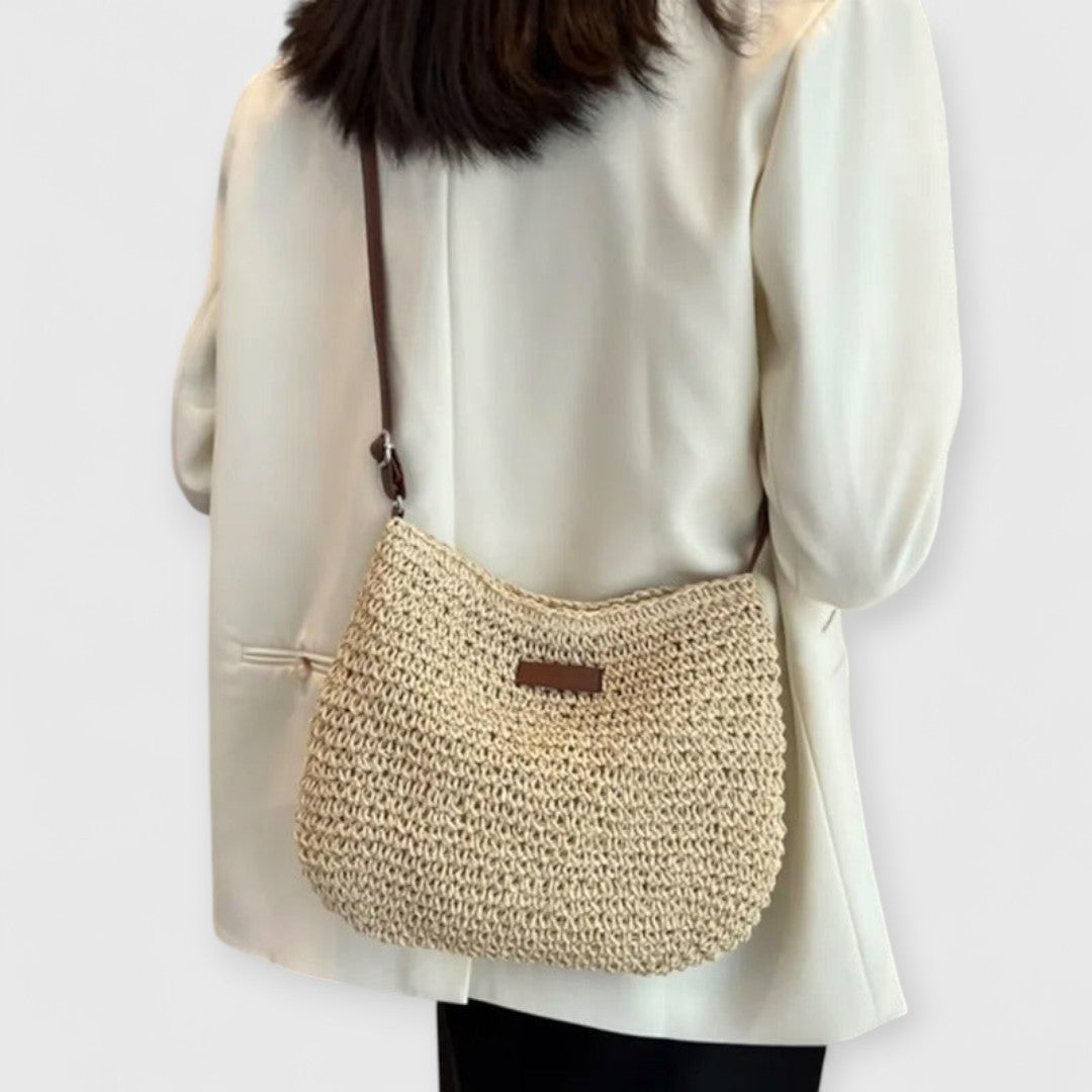 Lina | Handgefertigte Strohtasche