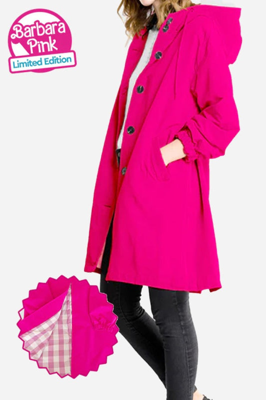 Barbara Pink Regenmantel Windbreaker Jacke