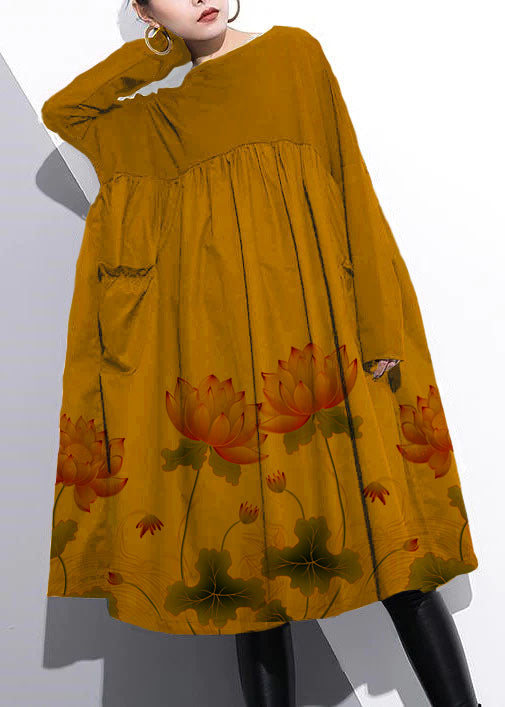 stilvolles schwarzes Baumwollkleid in Übergröße, elegantes Kleid aus Baumwolle mit hohem Taillenschnitt, Patchwork-Baumwollkleid