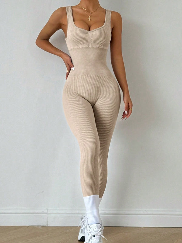 Damen Sexy Tie-Dye Rückenfreier Jumpsuit