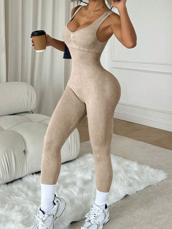 Damen Sexy Tie-Dye Rückenfreier Jumpsuit